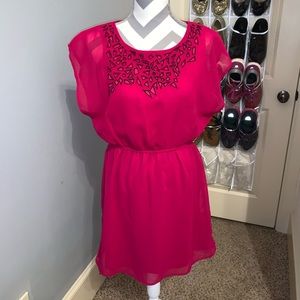 Dina Be Pink Chiffon Dress